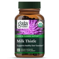 Gaia Herbs Milk Thistle - Liver Supplement & Cleanse Support for Maintaining Healthy Liver Function*