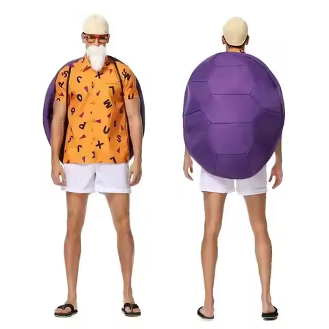 3'x,4'f\6/5;e,8\v,5/Anime Son Goku Master Roshi And Small Cosplay Costume Adult Man Set Superhero Ca