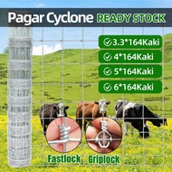 Pagar Cyclone 2.5mm100 Meter 3/4/5/6Kaki Pagar Cyclone Murah Pagar Kambing Rusa Farm Fencefor Cattle