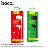 HOCO M97 Type-C lateral in-ear Wired Earphone Suitable For All Mobile Phone Wired Earphone For Samsu