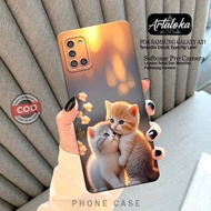 HP Softcase Samsung Galaxy A31 Fashion Case Cat Case Samsung Galaxy A31 Silicone TPU Pro Camera Casi