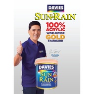 Davies Sun and Rain Premium Elastomeric Paint- 16 Liters(White, Neutrals, Red &amp; Pinks, Blues, Grays)