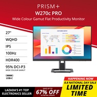 PRISM+ W270c PRO | 27" WQHD 100Hz IPS Flat Monitor