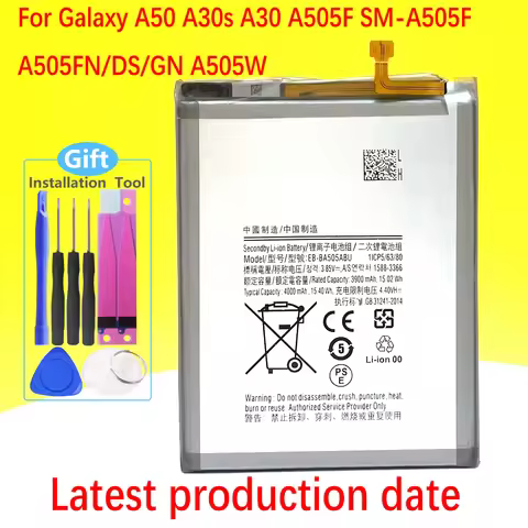 New EB-BA505ABU Battery For Galaxy A50 A30s A30 A505F SM-A505F A505FN/DS/GN A505W EB-BA505ABN