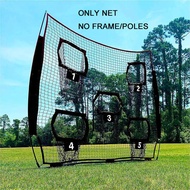 [whfashionkk] Football Throwing Net Softball Training Hitting Net Improve Skills 7ft X 7ft