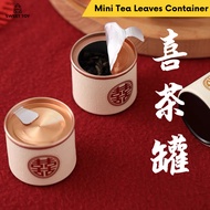 [Wholesale] Mini Door Gift Tea Leaves Container Jar Box Wedding DIY Small Hand Tearable Door Gift Kotak Kahwin Candy