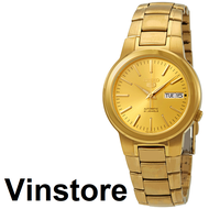 [Vinstore] Seiko 5 SNKL48 Automatic Analog Gold Tone Stainless Steel Strap Gold Dial Men Watch SNKL48K SNKL48K1