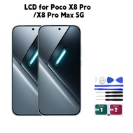Original AMOLED LCD for Poco X8 Pro X8 Pro Max 5G LCD Display Touch Screen Replacement
