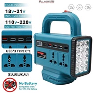 ALLINERROWWS Battery Power Inverter for Makita 18V Battery, Device Charging Digital Voltage Display 