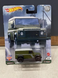 Xe mô hình đồ chơi bánh cao su Hotwheels 1:64 PREMIUM - CAR CULTURE - Land Rover Defender 110 Hard T