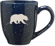 Rico Industries NCAA Cal Berkeley Golden Bears Primary 16 oz Team Color Laser Engraved Speckled Ceramic Coffee Mug