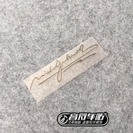 Miếng Dán Xe Phản Quang Chữ Michael Jackson Sticker Đèn Moustache Chữ Ký Âm Nhạc Miếng Dán Xe Hơi Mi