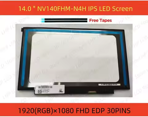 14.0 " NV140FHM-N4H FHD IPS LED Screen Display 1920X1080 LCD 30Pins New Matrix Panel Replacement