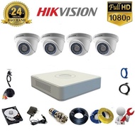 Hikvision 2.0MP 1080P 4-Eye Dome Camera Set