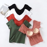 "READY" MAYA TOP WITH BRA/ ATASAN KOREA / KAOS WANITA