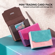 11.8x9.3x3.8cm Sanseking Mini Graded Card Storage Box Magnetic Closure Deck Box For TCG Portable PU 