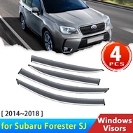 Windshield Subaru Forester Sj 4 Iv 2014~2018 Accessories Deflectors Rain Eyebrow Guards Sun Visorcar