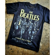BT 159-The Beatles T-shirt เสื้อยืด สีดำ BT Black Timber T-Shirt ผ้าคอตตอน สกรีนลายแน่น S M L XL XXL