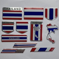 Thai flag sticker for car Thai flag sticker, reflective 3M, Thailand map sticker, car flag, national