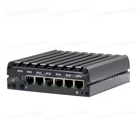 Piesia 6 LAN Firewall Mini PC Celeron J1900 E3845 1 * DDR3 X86 Industrial Fanless Desktop Router Nan