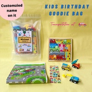 [SG Seller] Kids birthday customization goodie bag return gift Transportation children's day fun packs gift box