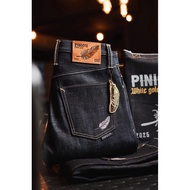 pinon Denim White Gold2025 Model 22oz Raw Fabric With Red Edges Has A Small Skirt And Straight Skirt