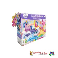 WS JR JIGSAW CARRY AND PLAY PUZZLE-RAINBOW UNICORNS