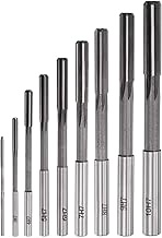 uxcell Chucking Reamer Set Lathe Machine Reamer Straight Flute Milling Cutter High Speed Steel H7 To