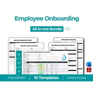 Staff Onboarding Bundle Job Offer New Hire Checklist New Hire Packet New Hire Onboarding HR Forms Ma