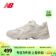 NEW BALANCE NB官方22新款男鞋女鞋MR530系列百搭运动休闲鞋 浅奶茶色 36(脚长22cm)