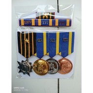 Police Pdu Medals 8 years - 16 years - 24 years - Nararia 1 Set