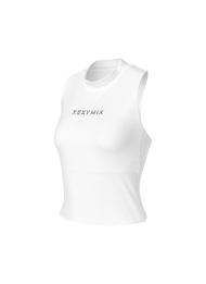 [XEXYMIX] Mock-Neck Point Crop Bra-Top