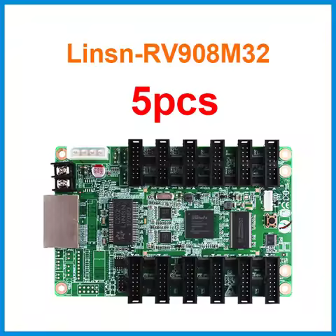 5pcs Linsn Studio RV908M32 LED Display Control System Receiving Card Support Static 1/2 1/4 1/8 1/16