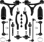 14x Front Lower Control Arms Tie Rod Sway Bar Compatible for Volvo XC90 2003 2004 2005-2014 K500153