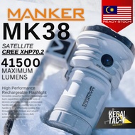 MANKER MK38 Satellite - CREE XHP70.2 41500L White Rechargeable Flashlight - ORIGINAL - Ready Stock i