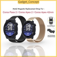 Strap For Coros Apex 2 , Coros Pace 2 , Coros Apex 42mm Magnetic Metal Styles Replacement Strap