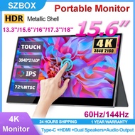 Portable 4K 3840*2400 IPS HDR Gaming Display Monitor 16inch 1200P Touch Screen