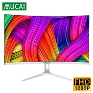 MUCAI 24/27 Inch Curved Monitor 75Hz Desktop PC Lcd FHD Computer Display Gaming MVA Panel Screen LED
