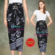 ROK LILIT MOTIF BATIK MEGAMENDUNG SILVER BAWAHAN WANITA KEBAYA WISUDA KONDANGAN TUNANGAN NIKAHAN BAH