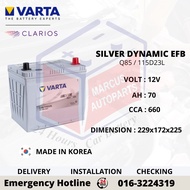 VARTA SILVER DYNAMIC EFB Q85L | 115D23L AUTOMOTIVE CAR BATTERY
