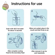 Nebaby Silicone Snorkel Diving Mouthpiece Scuba Moldable Bite Mouthpiece Regulator Plastic Snorkel M