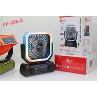 FP-358-S usb  FP-358-S solar fan Bluetooth speaker usb charging strong wind portable fishing camping
