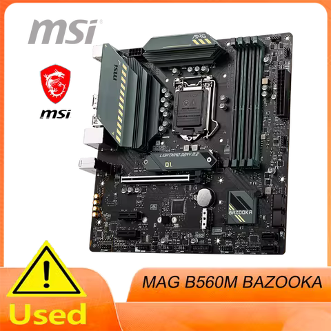 MSI MAG B560M Bazooka Micro-ATX Gaming Motherboard (10th/11th Gen Intel Core, LGA 1200 Socket, DDR4,