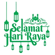 Happy HARI RAYA AIDILFITRI STICKER, Mirror STICKER, Door STICKER STICKER Home Decoration Shop And Official