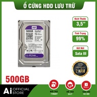 Ổ Cứng HDD WD Tím 1TB  2TB  3TB  4TB  Ổ Chuyên Dụng Cho Đầu Ghi Hình Camera Hoặc Máy Tính PC - Ổ Cứn