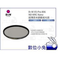 數位小兔【B+W XS-Pro 806 ND MRC Nano 60/62mm 超薄鍍膜減光鏡】公司貨 超薄 濾鏡
