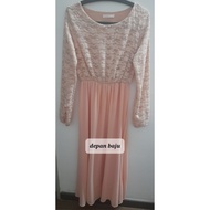 Preloved Glamorous Dress (color : Light peach)