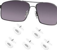 5 Pairs of Clear Nose Pads Compatible with Ray-Ban Aviator RB3025 3026 3030 3211 3362 3445 4175 Sunglasses
