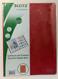 LEITZ - vivanto A4 20頁裝活頁資料冊 -紅色