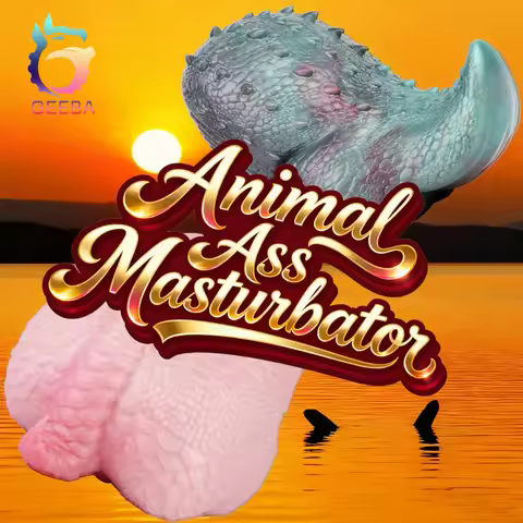 GEEBA Portable Male Masturbator Cup Dragon Butt/Lizard Ass Tail Male Pleasure Toys Compact Realistic